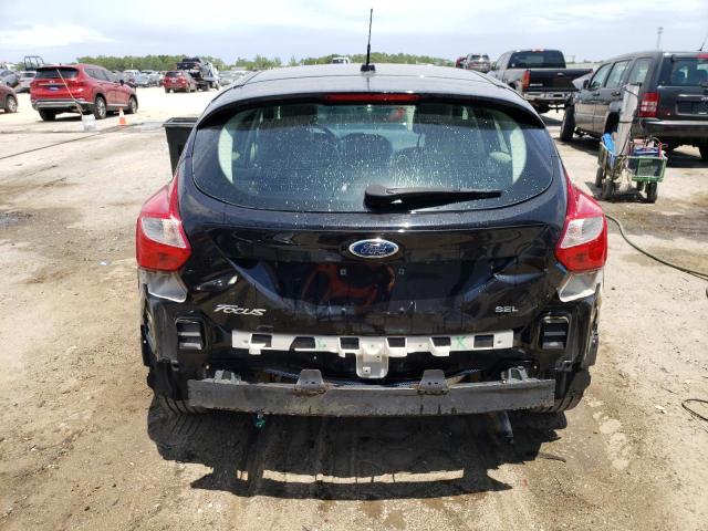 1FAHP3M29CL314430 - 2012 FORD FOCUS SEL BLACK photo 6