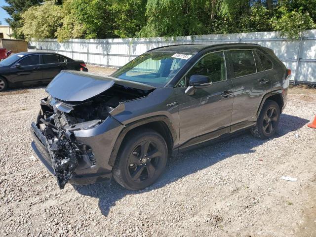 JTMEWRFV1KD521493 - 2019 TOYOTA RAV4 XSE GRAY photo 1