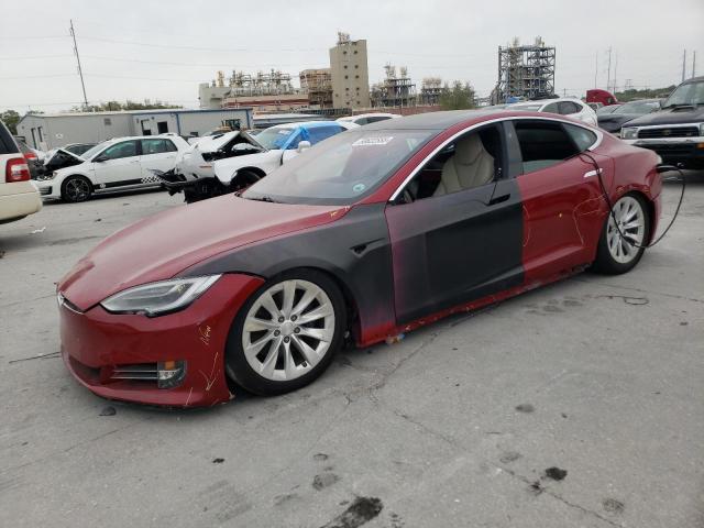 5YJSA1E29KF347384 - 2019 TESLA MODEL S RED photo 1