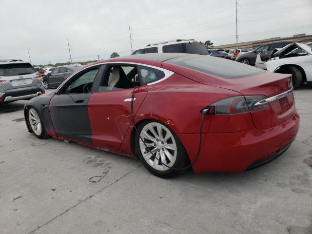 5YJSA1E29KF347384 - 2019 TESLA MODEL S RED photo 2