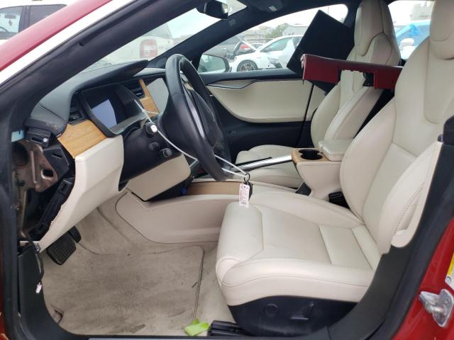 5YJSA1E29KF347384 - 2019 TESLA MODEL S RED photo 7