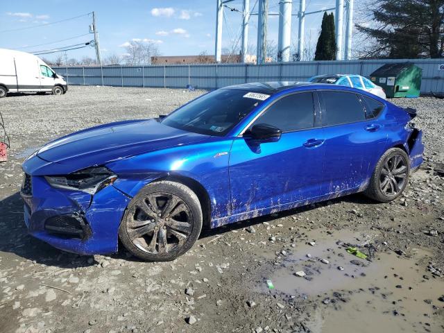 19UUB5F56MA013302 - 2021 ACURA TLX TECH A BLUE photo 1