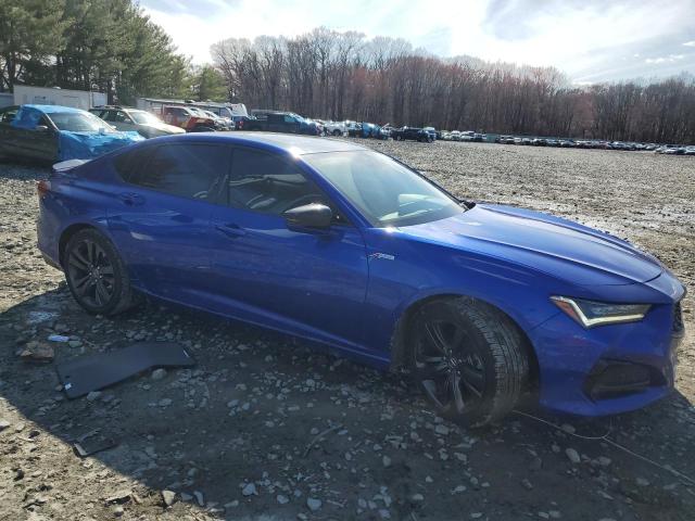 19UUB5F56MA013302 - 2021 ACURA TLX TECH A BLUE photo 4