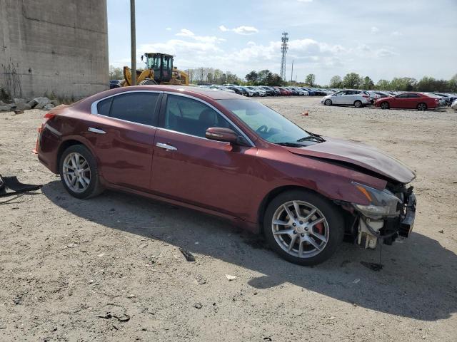 1N4AA5APXAC849441 - 2010 NISSAN MAXIMA S RED photo 4