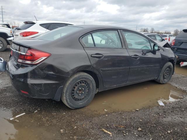 2HGFB2F55DH601152 - 2013 HONDA CIVIC LX BLACK photo 3