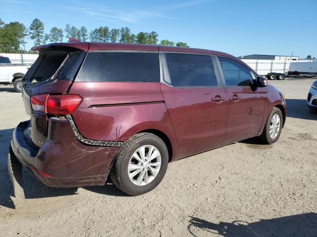 KNDMB5C19H6229864 - 2017 KIA SEDONA LX MAROON photo 3