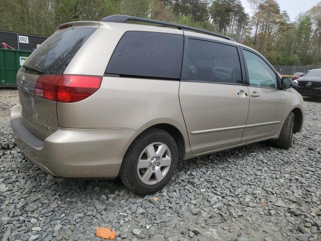 5TDZA23C35S374760 - 2005 TOYOTA SIENNA CE BEIGE photo 3