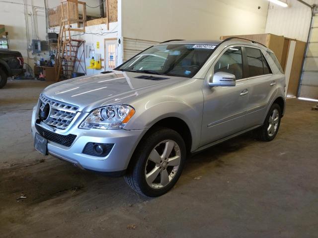 4JGBB8GB9BA628656 - 2011 MERCEDES-BENZ ML 350 4MATIC SILVER photo 1