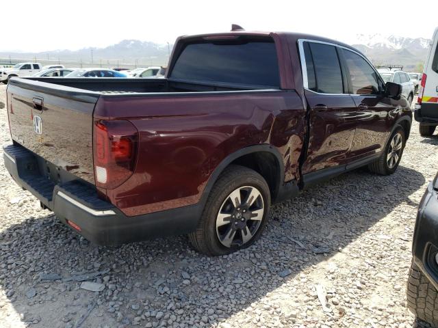 5FPYK2F61HB010335 - 2017 HONDA RIDGELINE RTL BURGUNDY photo 3