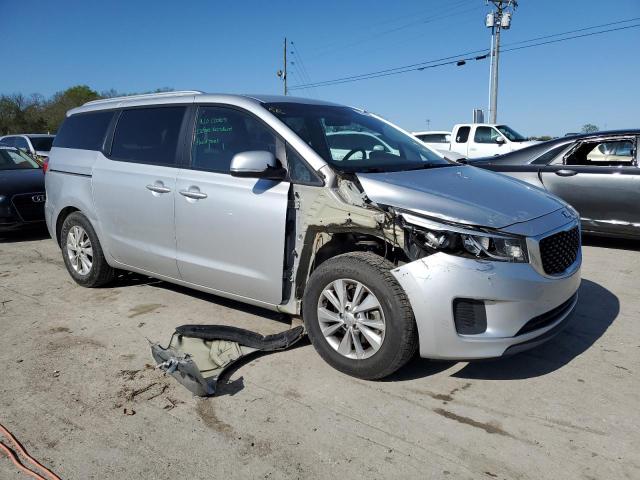 KNDMB5C10G6173408 - 2016 KIA SEDONA LX SILVER photo 4