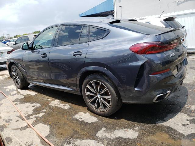 5UXCY6C05M9G75706 - 2021 BMW X6 XDRIVE40I GRAY photo 2