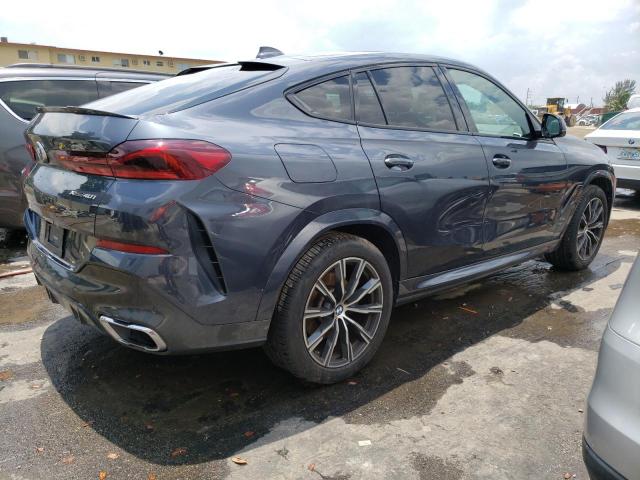 5UXCY6C05M9G75706 - 2021 BMW X6 XDRIVE40I GRAY photo 3