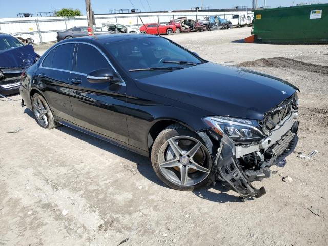 55SWF4KB8FU006099 - 2015 MERCEDES-BENZ C 300 4MATIC BLACK photo 4