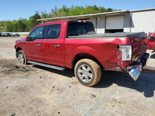 1FTEW1CG7HFC56650 - 2017 FORD F150 SUPERCREW RED photo 2