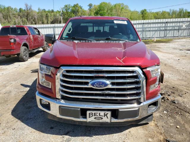 1FTEW1CG7HFC56650 - 2017 FORD F150 SUPERCREW RED photo 5