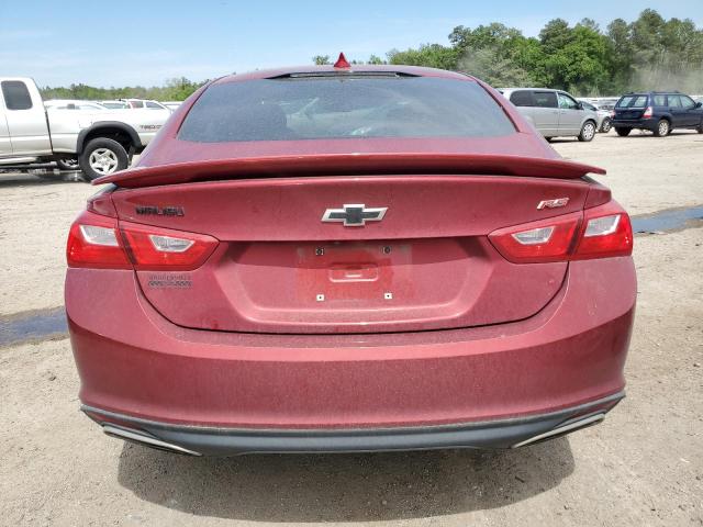 1G1ZG5ST8MF007622 - 2021 CHEVROLET MALIBU RS RED photo 6