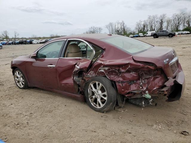 1N4AA5AP2DC803753 - 2013 NISSAN MAXIMA S MAROON photo 2