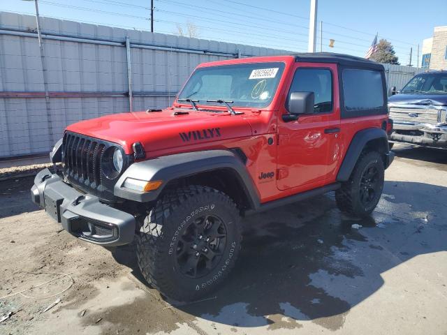 1C4GJXAN4MW570732 - 2021 JEEP WRANGLER SPORT RED photo 1