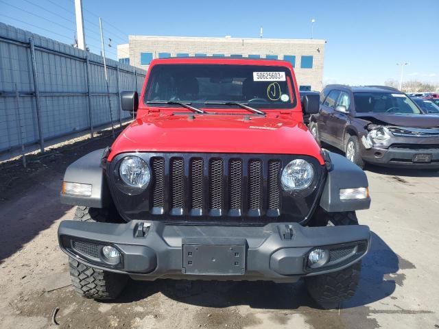 1C4GJXAN4MW570732 - 2021 JEEP WRANGLER SPORT RED photo 5