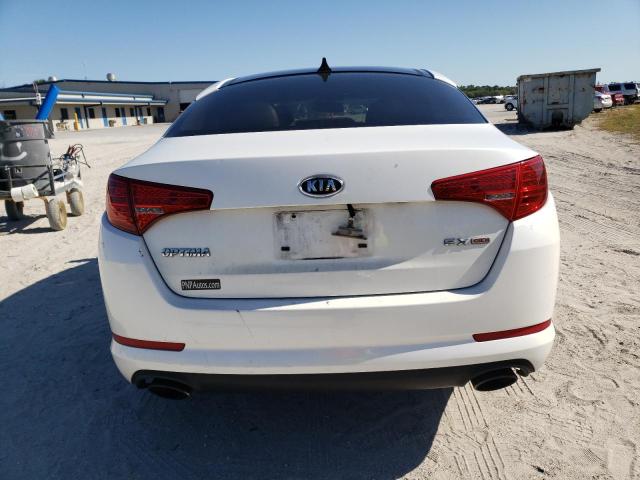 KNAGN4A72B5086112 - 2011 KIA OPTIMA EX WHITE photo 6