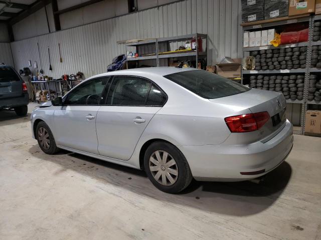 3VW2K7AJ8FM258174 - 2015 VOLKSWAGEN JETTA BASE SILVER photo 2