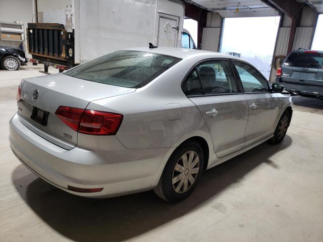 3VW2K7AJ8FM258174 - 2015 VOLKSWAGEN JETTA BASE SILVER photo 3