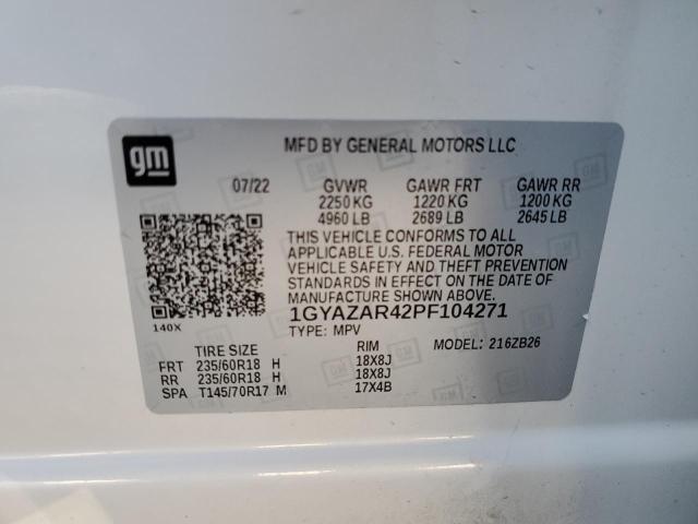 1GYAZAR42PF104271 - 2023 CADILLAC XT4 LUXURY WHITE photo 13