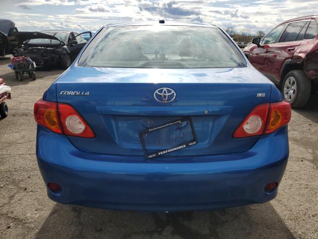 1NXBU4EE2AZ190656 - 2010 TOYOTA COROLLA BASE BLUE photo 6