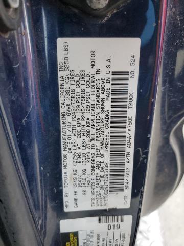 5TETU62N17Z385138 - 2007 TOYOTA TACOMA PRERUNNER ACCESS CAB BLUE photo 13