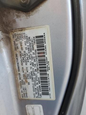 5TBBT4411YS007096 - 2000 TOYOTA TUNDRA ACCESS CAB ლურჯი ფოტო 12