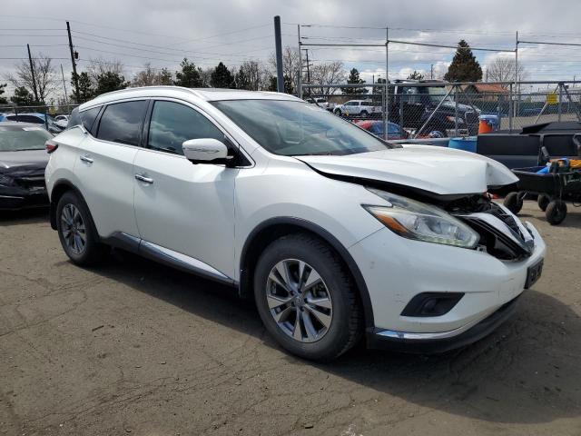 5N1AZ2MHXFN229248 - 2015 NISSAN MURANO S WHITE photo 4