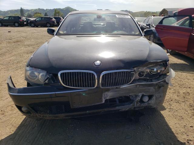 WBAHN83556DT29642 - 2006 BMW 750 LI BLACK photo 5