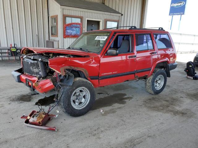 1J4FF48SX1L620354 - 2001 JEEP CHEROKEE SPORT RED photo 1