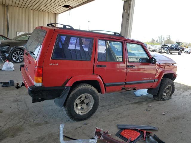 1J4FF48SX1L620354 - 2001 JEEP CHEROKEE SPORT RED photo 3