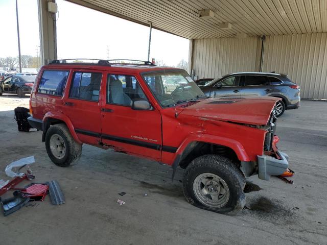 1J4FF48SX1L620354 - 2001 JEEP CHEROKEE SPORT RED photo 4