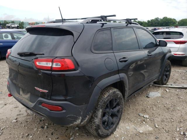 1C4PJMBB9GW335038 - 2016 JEEP CHEROKEE TRAILHAWK BLACK photo 4