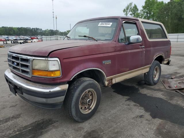 1FMEU15N4TLA41878 - 1996 FORD BRONCO U100 BURGUNDY photo 1