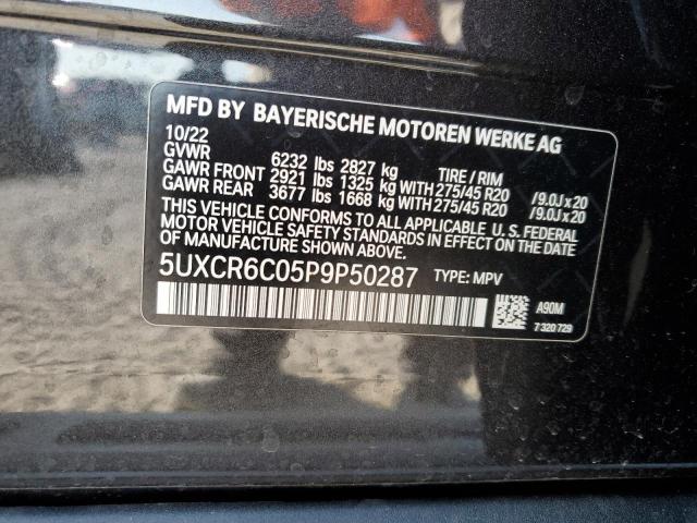 5UXCR6C05P9P50287 - 2023 BMW X5 XDRIVE40I BLACK photo 13