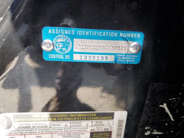 SALGV3EF0GA303212 - 2016 LAND ROVER RANGE ROVE AUTOBIOGRAPHY BLACK photo 13