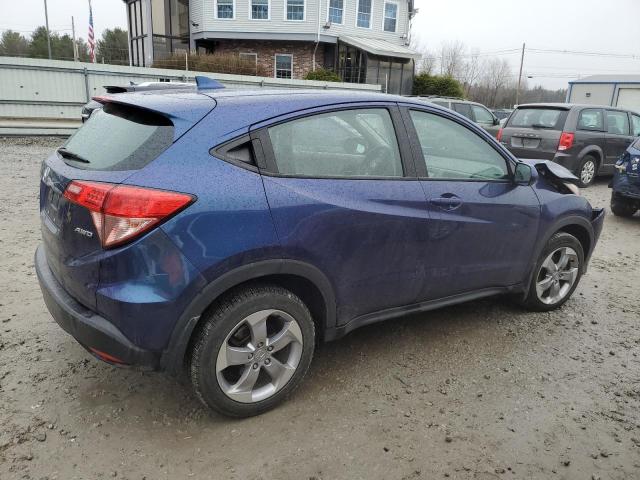 3CZRU6H39HM715567 - 2017 HONDA HR-V LX BLUE photo 3