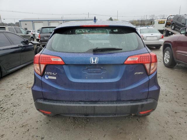 3CZRU6H39HM715567 - 2017 HONDA HR-V LX BLUE photo 6