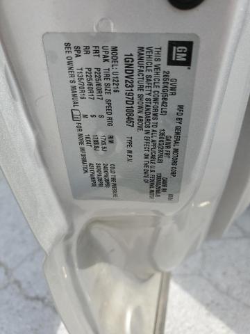 1GNDV23197D108467 - 2007 CHEVROLET UPLANDER LS SILVER photo 13