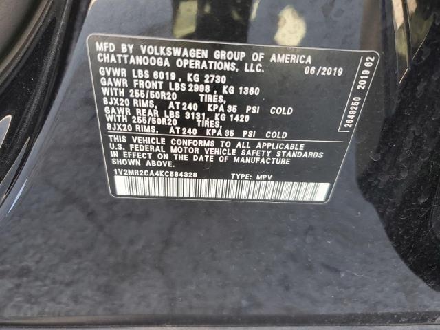 1V2MR2CA4KC584328 - 2019 VOLKSWAGEN ATLAS SEL Qara foto 13