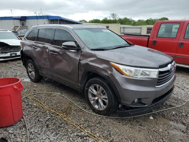 5TDKKRFH0ES020144 - 2014 TOYOTA HIGHLANDER XLE CHARCOAL photo 4