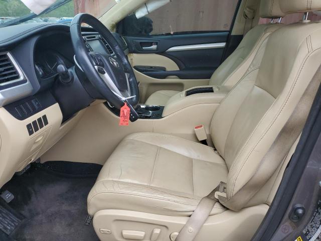 5TDKKRFH0ES020144 - 2014 TOYOTA HIGHLANDER XLE CHARCOAL photo 7