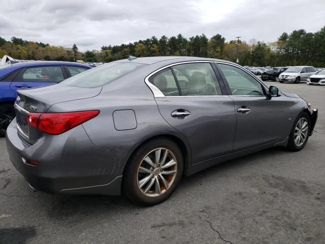 JN1BV7AR1FM407006 - 2015 INFINITI Q50 BASE GRAY photo 3