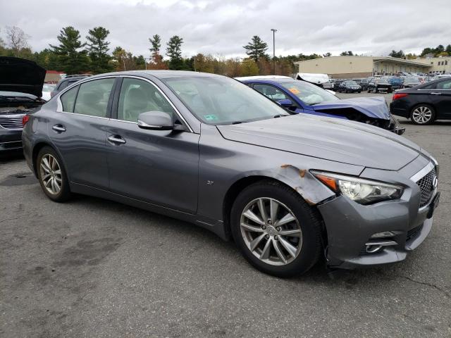 JN1BV7AR1FM407006 - 2015 INFINITI Q50 BASE GRAY photo 4