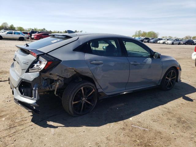 SHHFK7H93MU216009 - 2021 HONDA CIVIC SPORT TOURING ვერცხლისფერი ფოტო 3