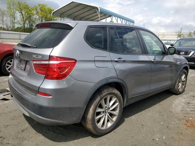 5UXWX9C50D0A22878 - 2013 BMW X3 XDRIVE28I GRAY photo 3