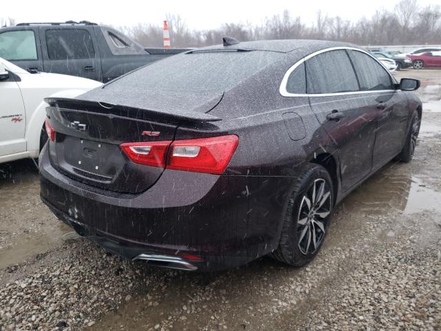 1G1ZG5ST7LF140791 - 2020 CHEVROLET MALIBU RS 勃艮第红 照片 4